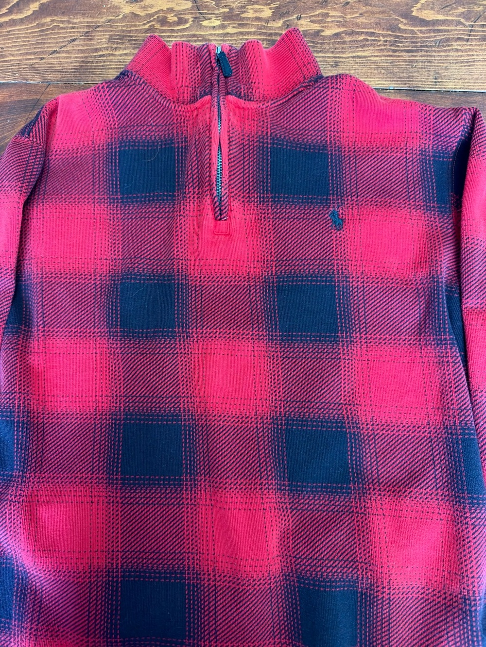 Buffalo Check Estate Rib Pullover - Picture 3 of 5